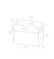 BOX45 -  43 x 78 x 55 cm (L/B/H)