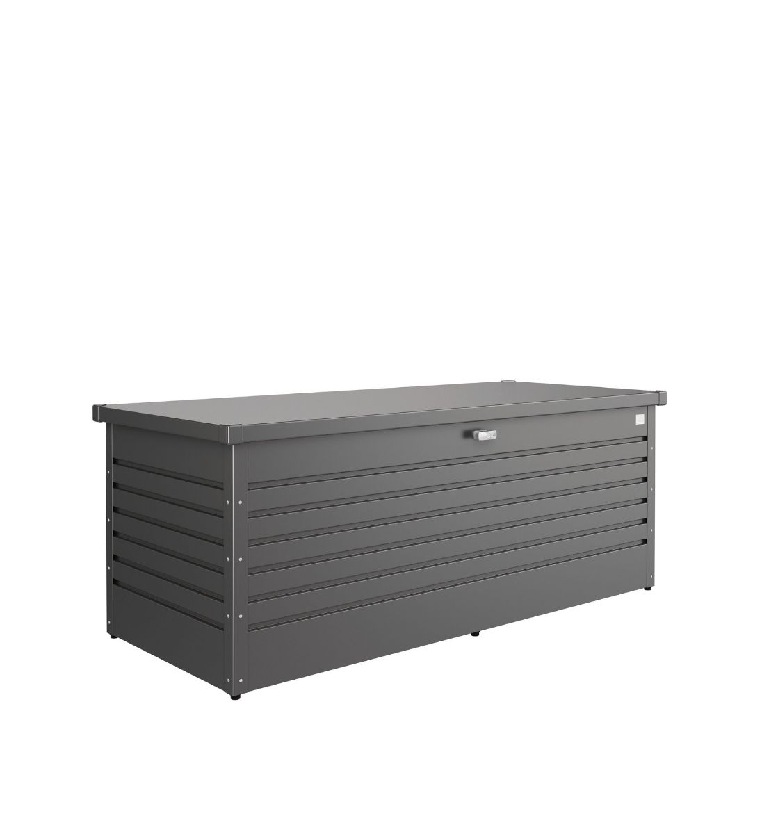 Biohort FreizeitBox Gartentruhe Dunkelgrau-Metallic 181 x 79 x 71 cm