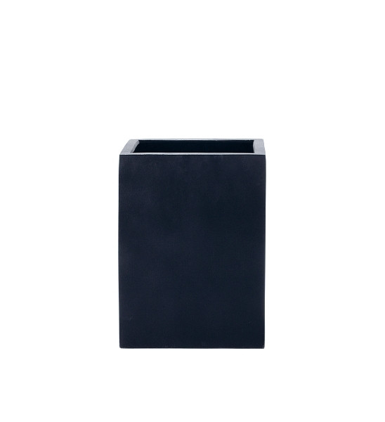 Blumenkübel eckig hoch Schwarz 60 x 60 x 80 cm