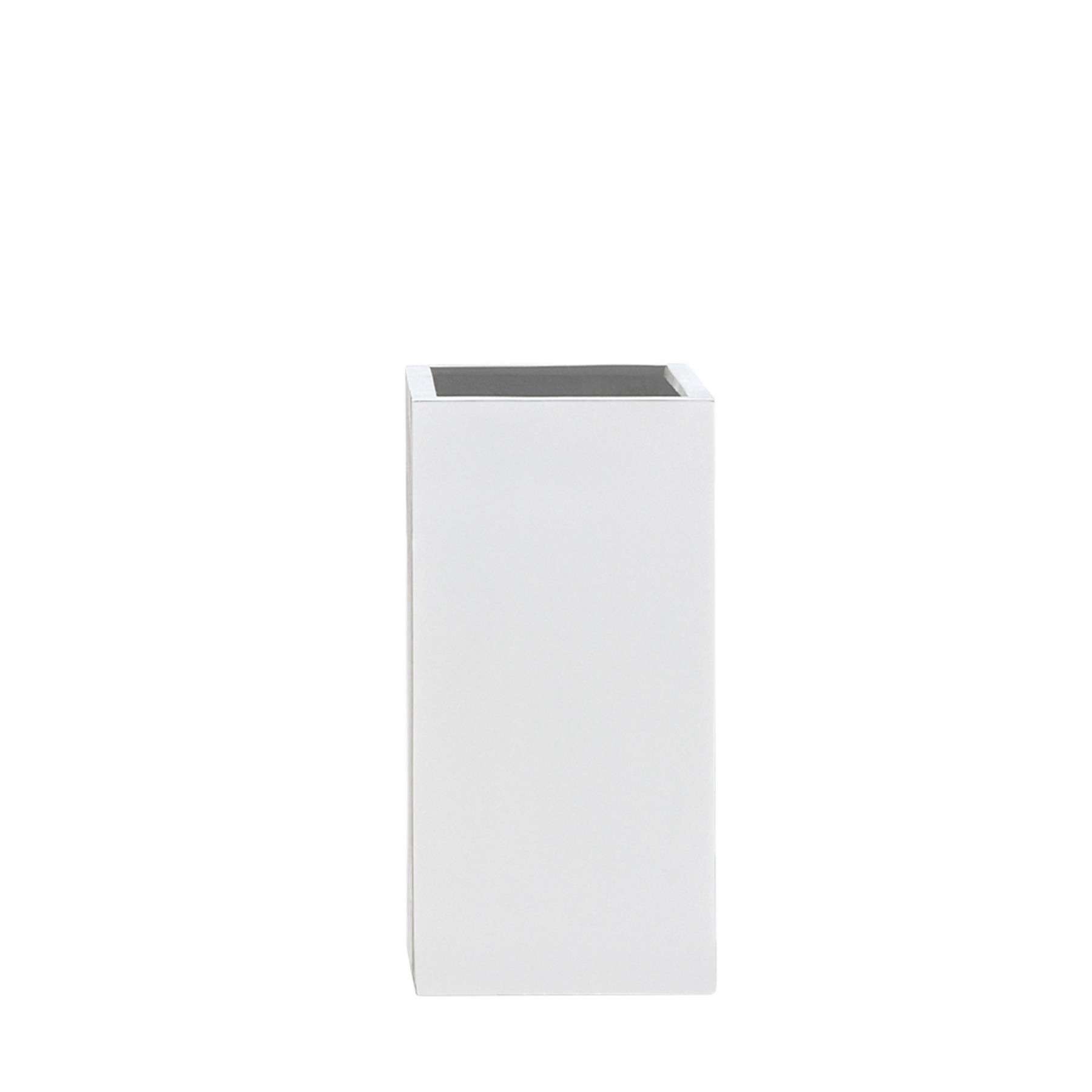 Blumenkuebel Hoch Weiss 30 X 30 X 60 Cm Amei Fiberglas