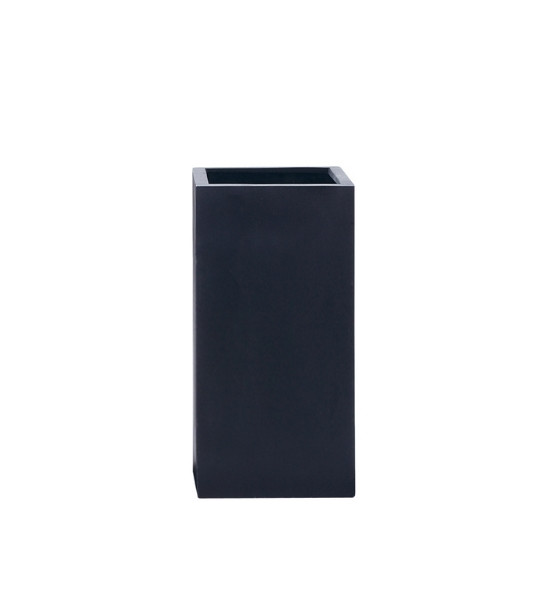 Blumenkübel Quadratisch Hoch Schwarz 30 x 30 x 60 cm