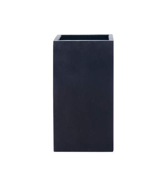 Blumenkübel Quadratisch Hoch Schwarz 40 x 40 x 80 cm