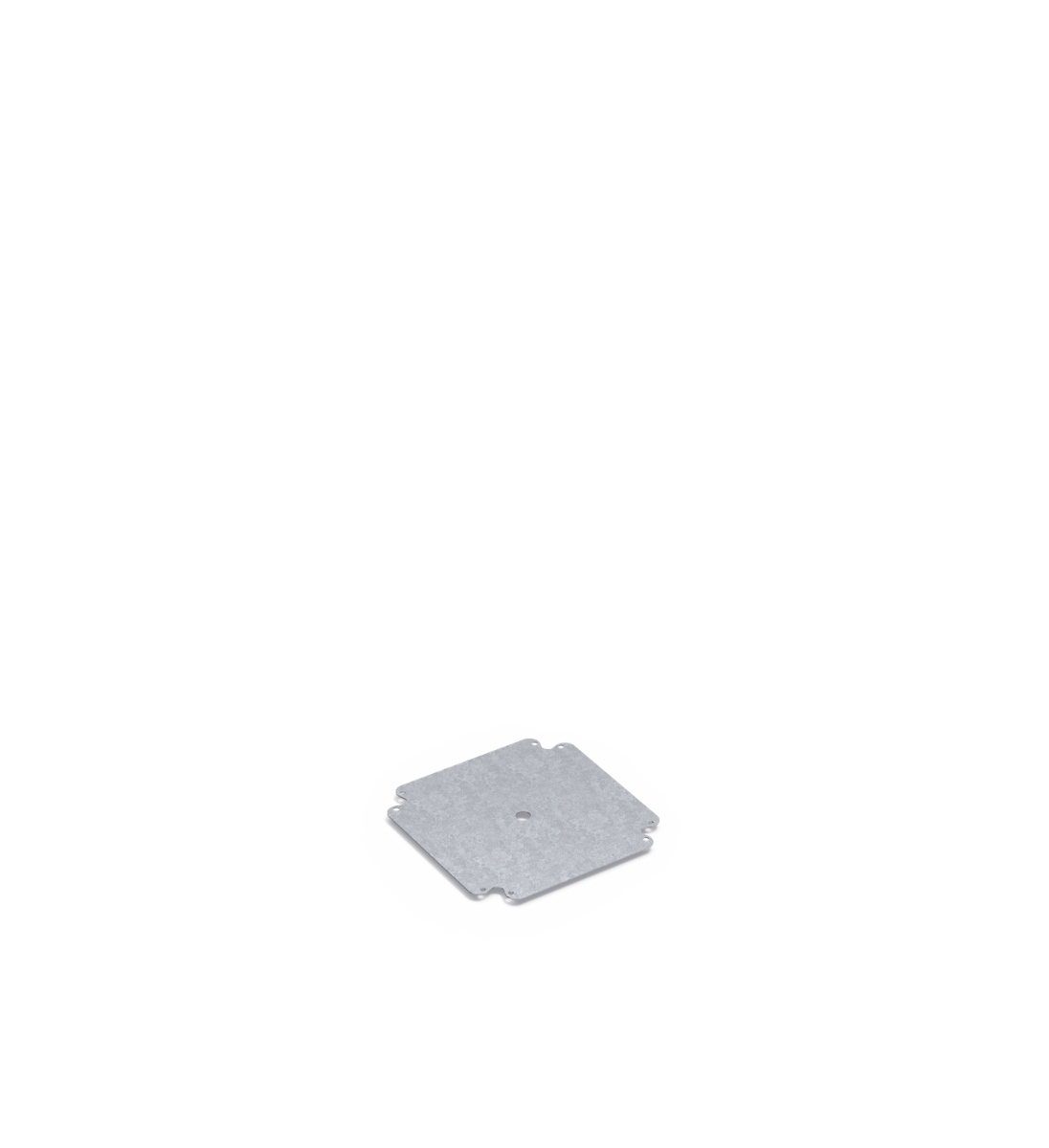 Bodenplatte Metall 40 x 40 cm
