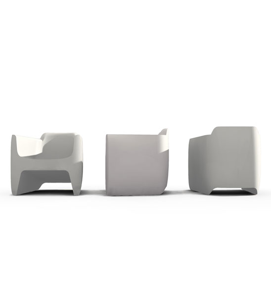 Design Outdoor Sessel Translation aus Kunststoff in 14 bunten Farben