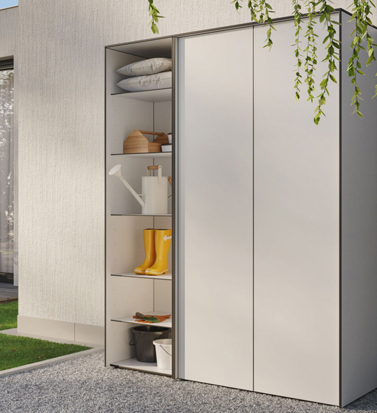 Gartenschrank Hpl Weiss