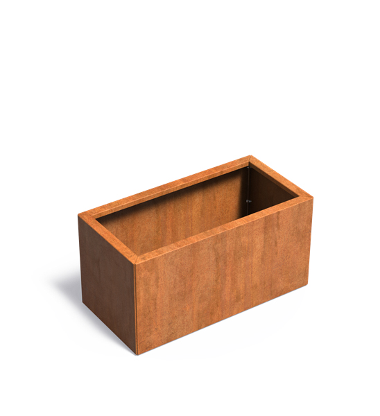 Hochbeet 100 x 50 x 50 cm - Bausatz aus Cortenstahl