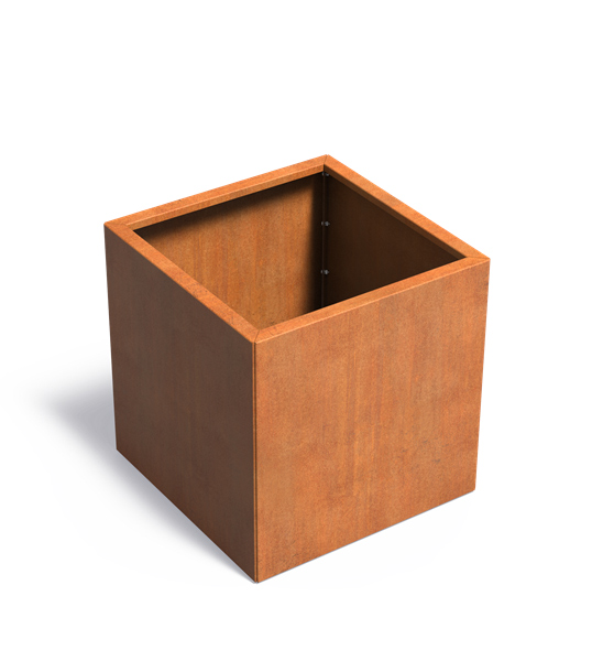 Hochbeet 80 x 80 x 80 cm - Bausatz aus Cortenstahl