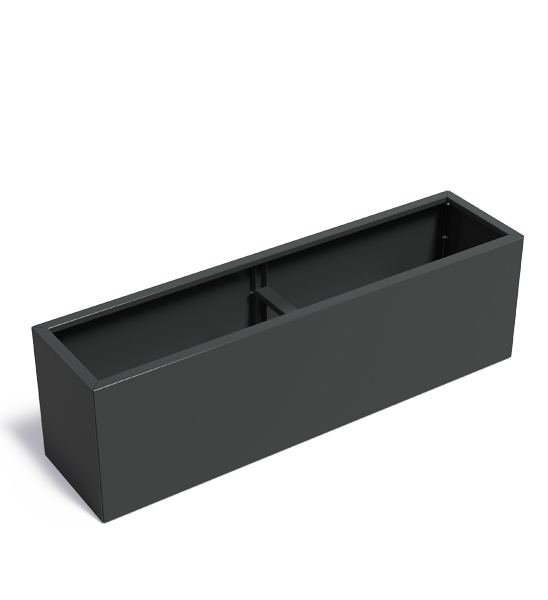 Hochbeet Bausatz Metall Anthrazit 200 × 50 × 60 cm