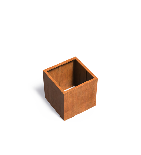 Hochbeet Cortenstahl quadratisch 100x100x80 cm