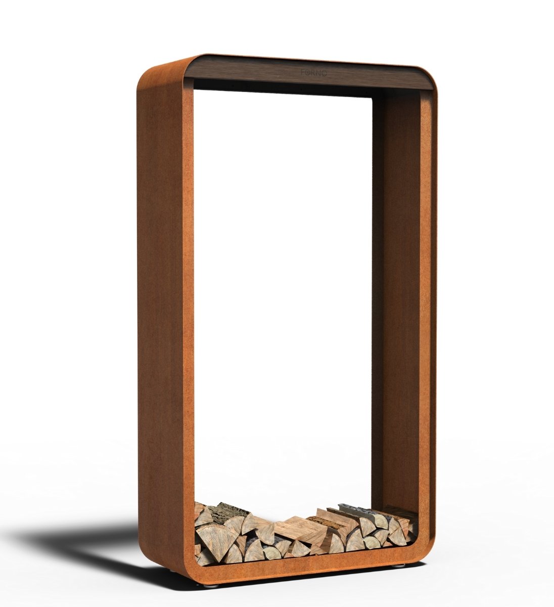Kaminholzregal Cortenstahl SERRA 100 x 40 x 180 cm