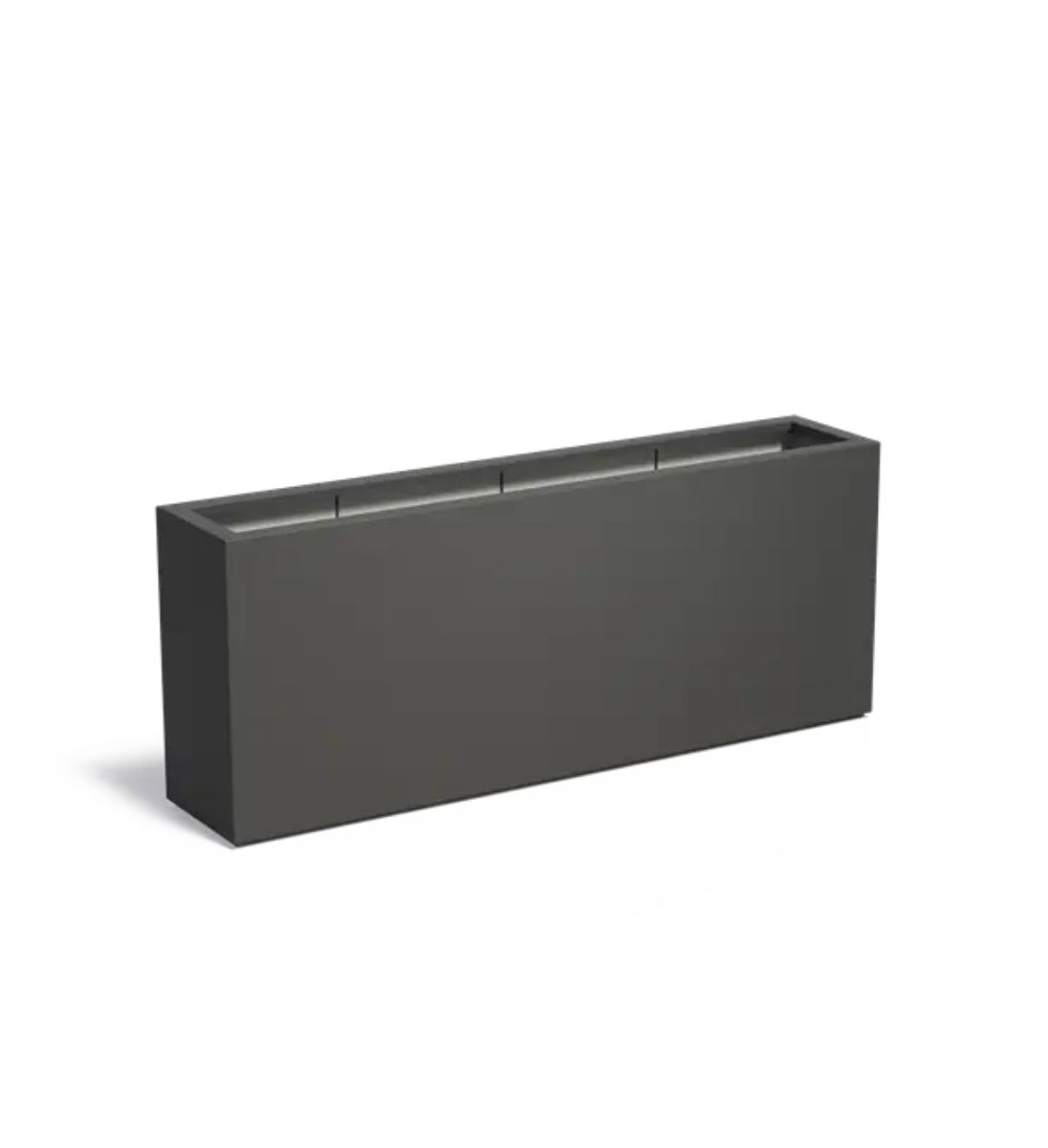 Pflanzkübel Fiberglas Anthrazit BUXUS 200 x 40 x 80 cm, Raumteiler