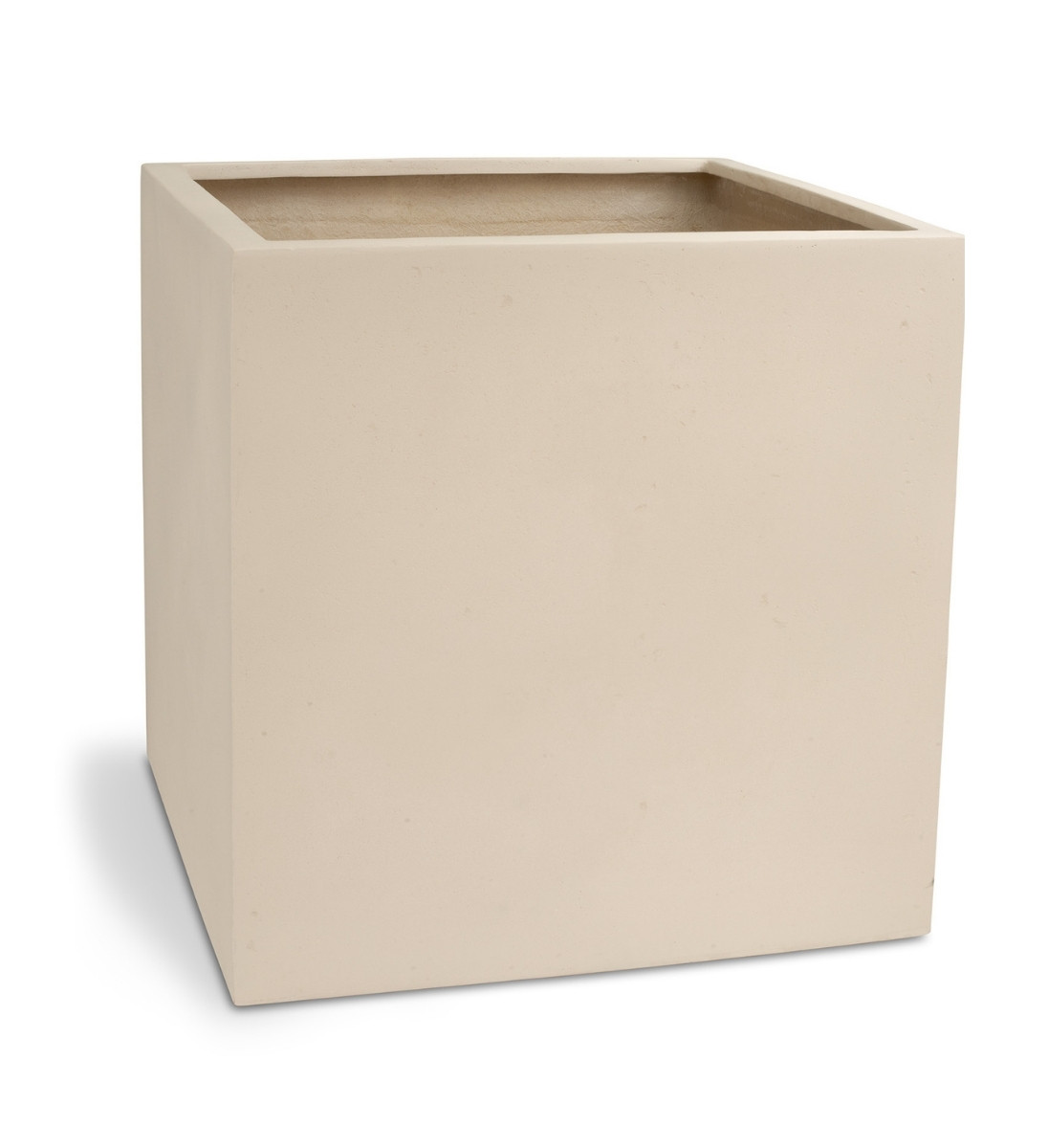Pflanzkübel Polystone eckig creme 60 x 60 cm