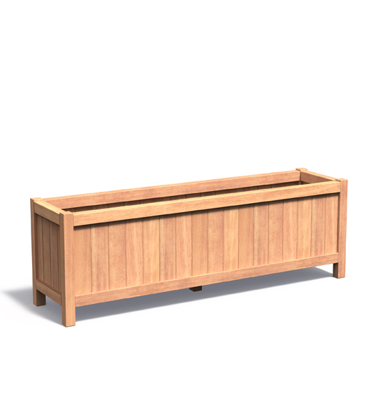 XXL Blumenkübel aus Holz lang Valencia
