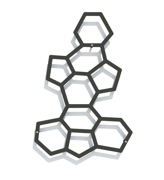 Modulares Design Wandspalier Metall ONYX