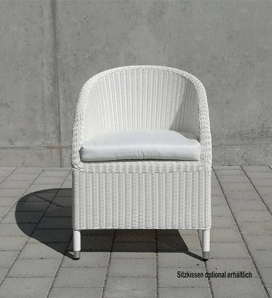 Gartensessel Geflecht Weiss Romantik Jan Kurtz