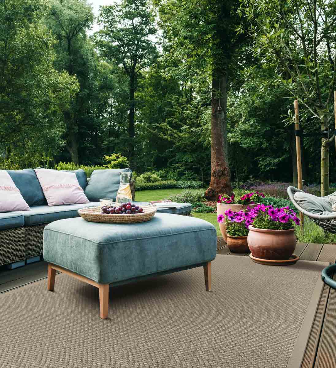Outdoor-Teppich KAREE Select Natur Terrasse und Garten