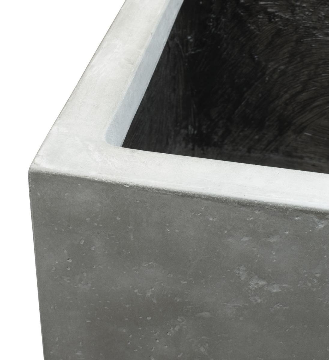Pflanzkübel Beton grau Terrasse für Sichtschutz