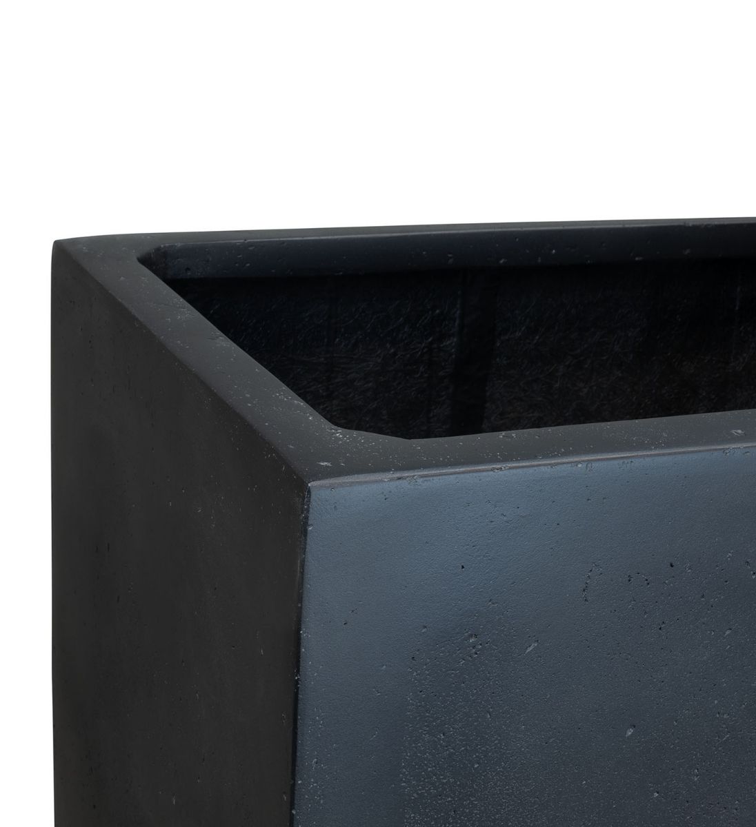 Pflanzkübel Steinoptik Anthrazit Detail