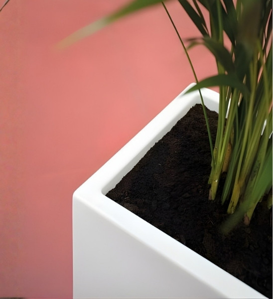 Pflanzsäule Fiberglas eckig TOWER PREMIUM Detailansicht