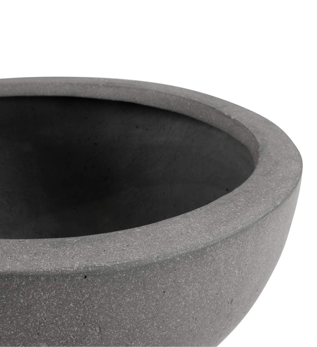 Beton Pflanzschale in grau Detailfoto der Oberfläche