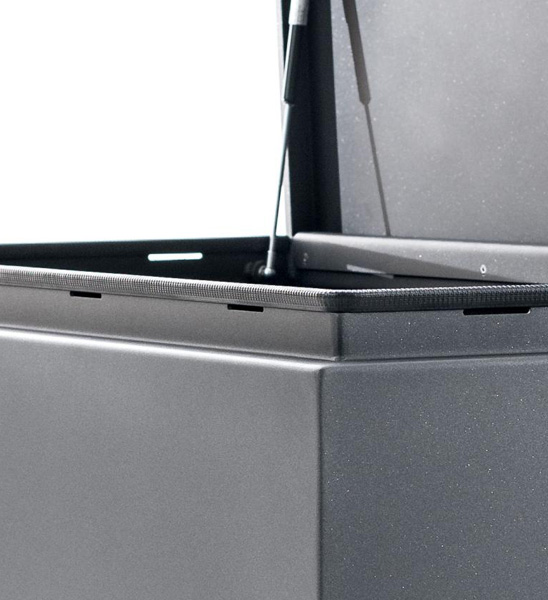 Kissenbox Aluminium mit Gasdruckfeder