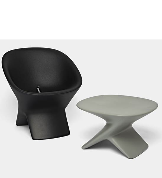 Ublo Tisch Grau Mit Sessel