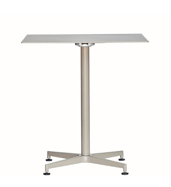 Fiam Vega Klapptisch Eckig Metall Taupe 67x67 Cm