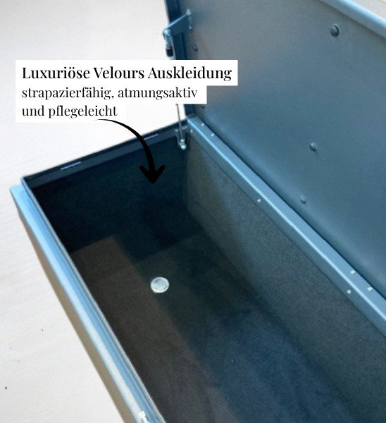 Wasserdichte Kissenbox für Outdoor mit Velours Auskleidung