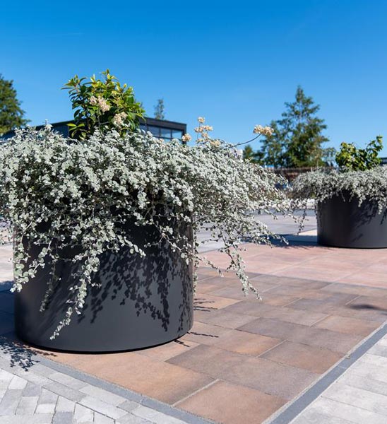 XXL Pflanzkübel rund Aluminium ADEZZ