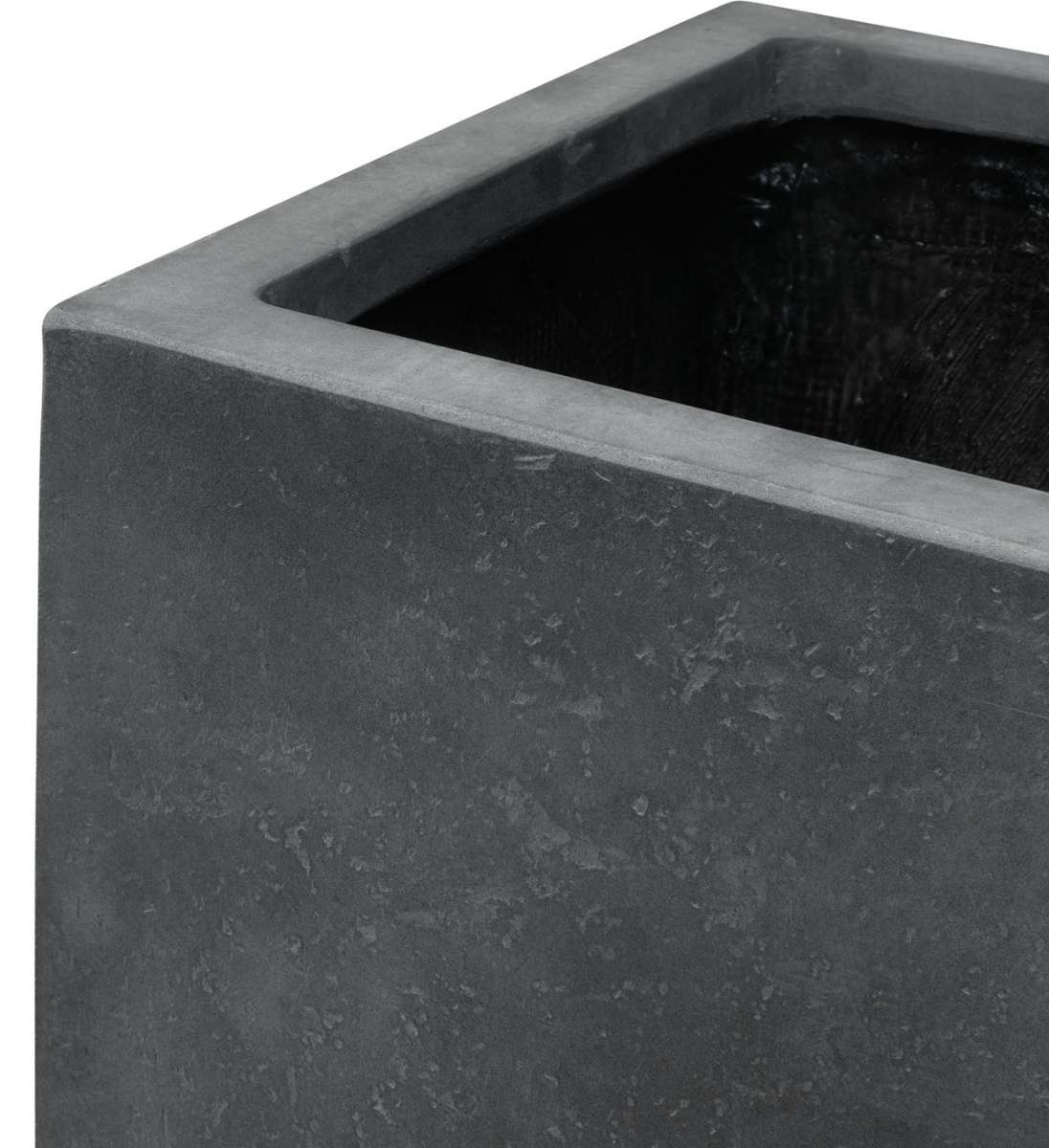 Pflanzsäule Beton Anthrazit mit matter und moderner Oberfläche