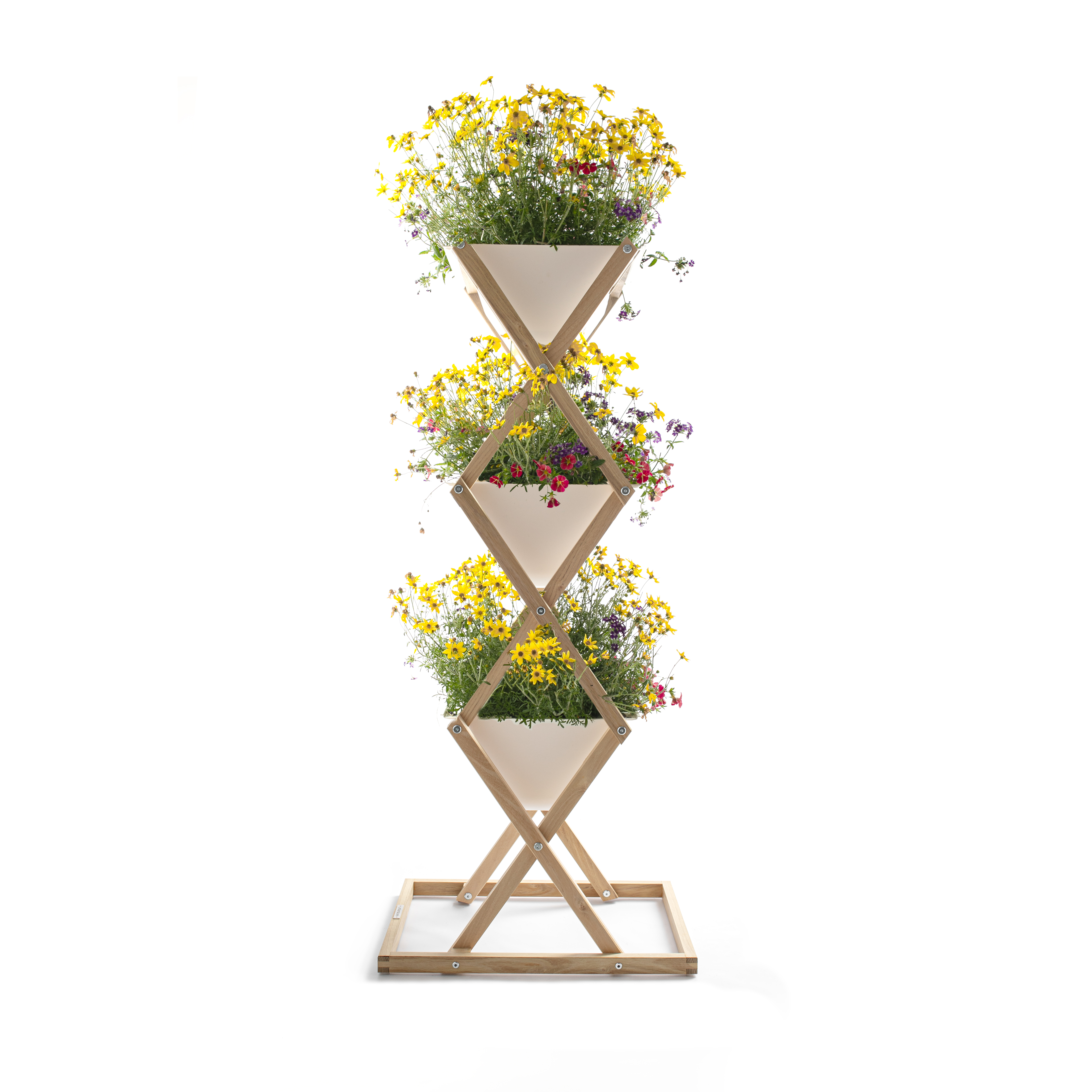 Vertikalbeet Balkon Blumen