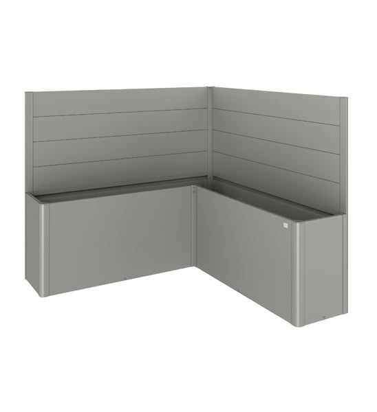 Pflanzkübel Belvedere Metall L-Form mit Sichtschutz Element
