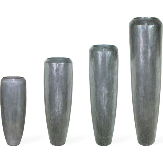 Design Bodenvase Loft in Metall Optik in 4 Größen bis XXL