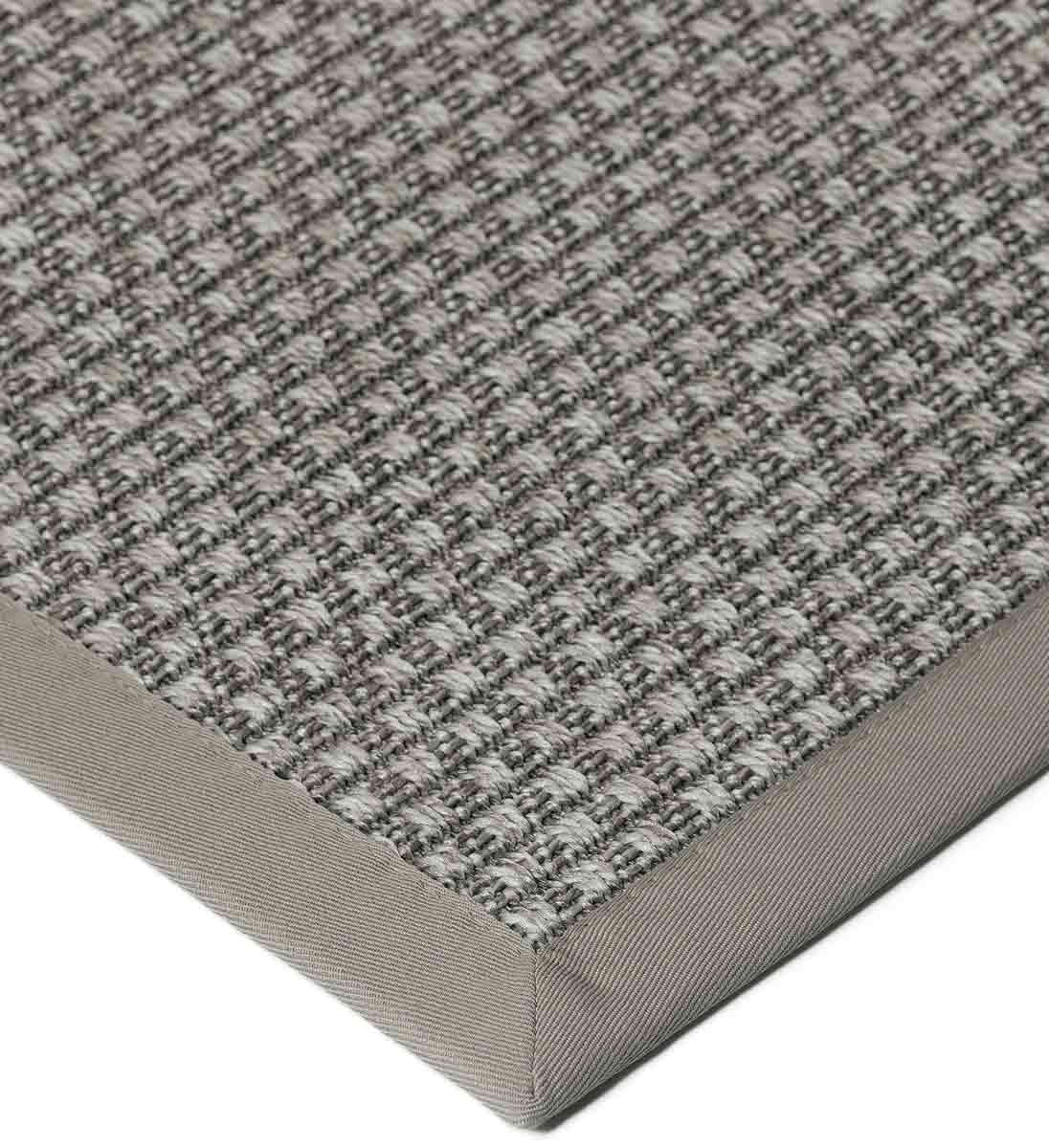 Outdoor Teppich KAREE Select Silber Bordüre aus Kuverttechnik