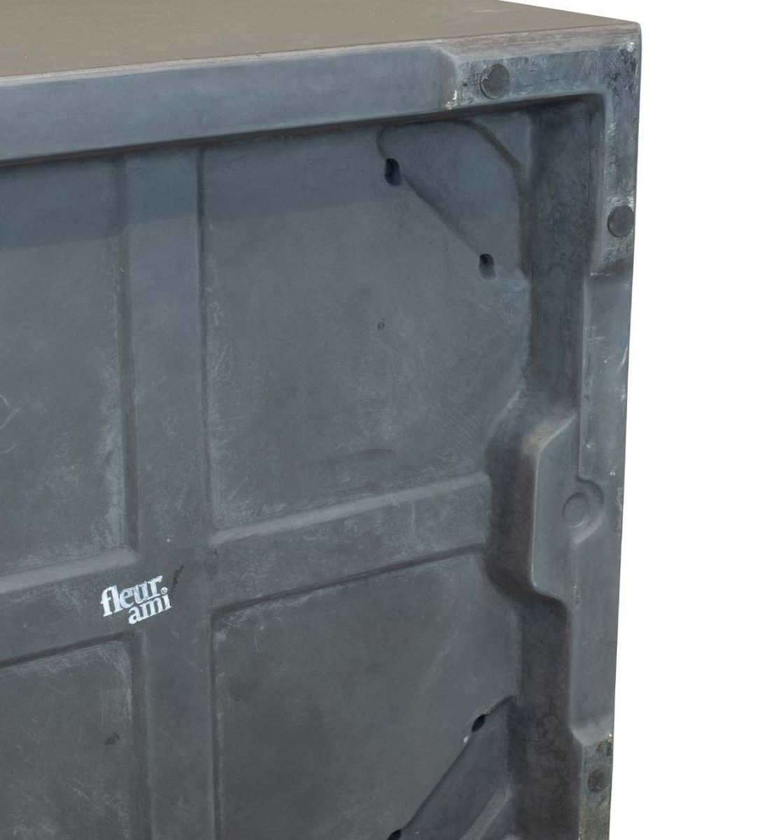 Pflanzkuebel Beton Anthrazit 40 X 40 X 44 Cm Unterseite