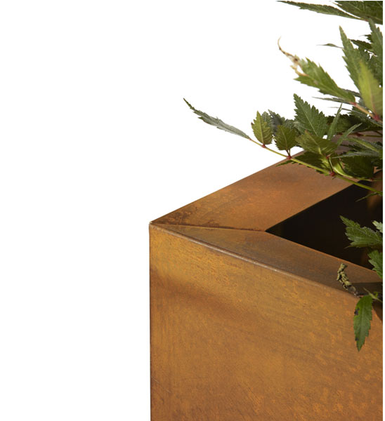 Pflanzkuebel Thallo Corten Oberrand