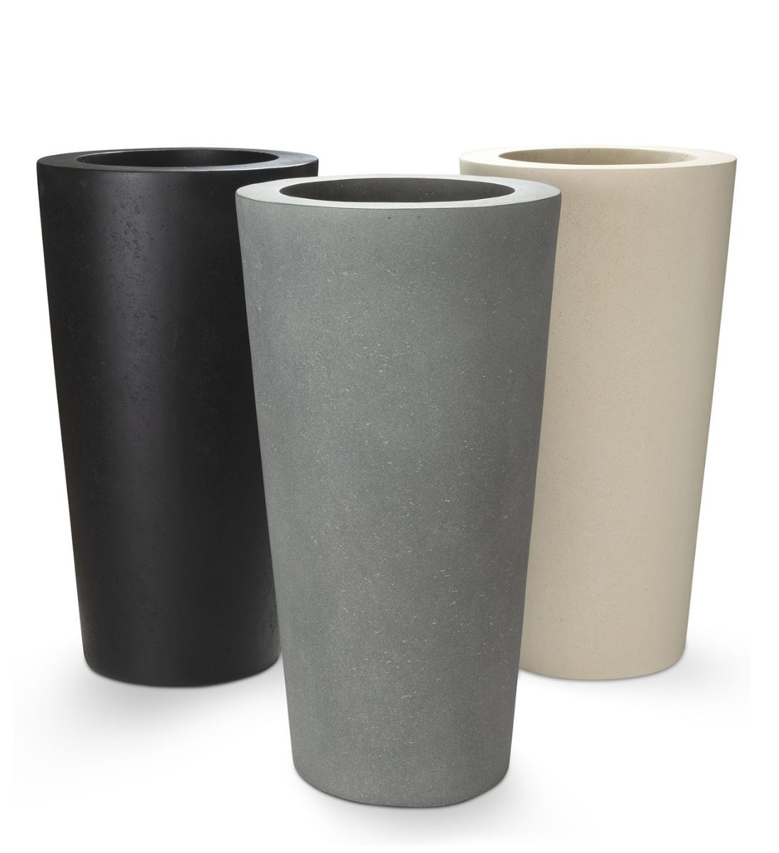 Polystone Pflanzvase Conical von fleur-ami in drei Farben