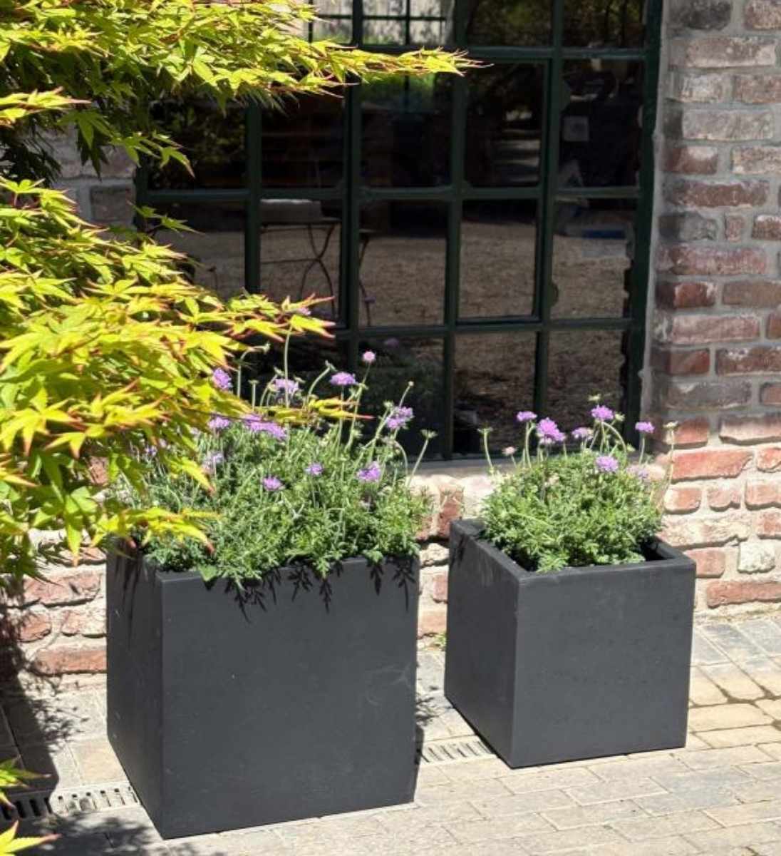 Polystone Pflanzkübel in 40 cm und 50 cm