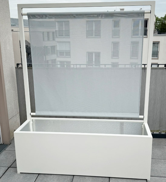Raumteiler Mit Pflanzen Weiss Sichtschutz Paneel Textil