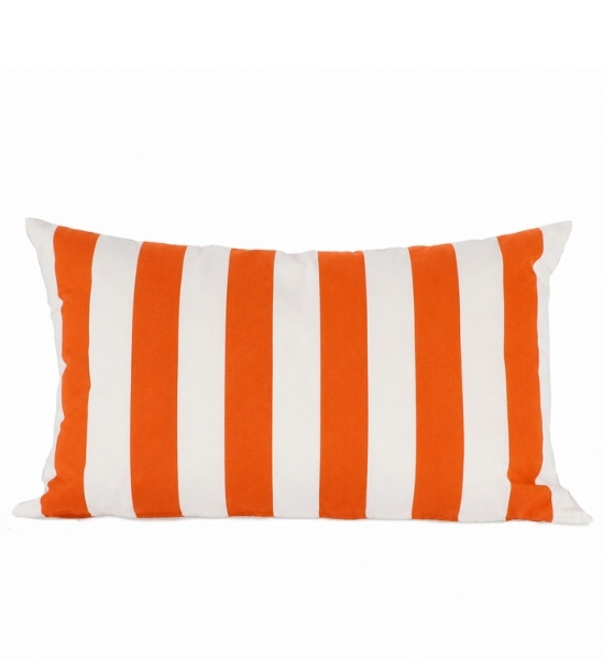 Outdoor-Kissen Orange gestreift somnia von Jan Kurtz 60x40 cm