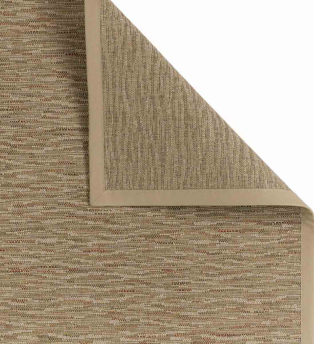 Beige gemusterter Outdoor-Teppich SAINT-LUCIA als Maßanfertigung