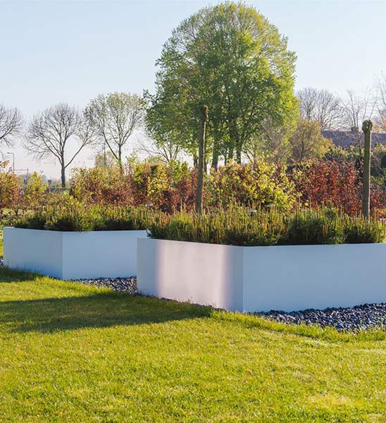 Hochbeet Bausatz Metall Weiss Ambiente