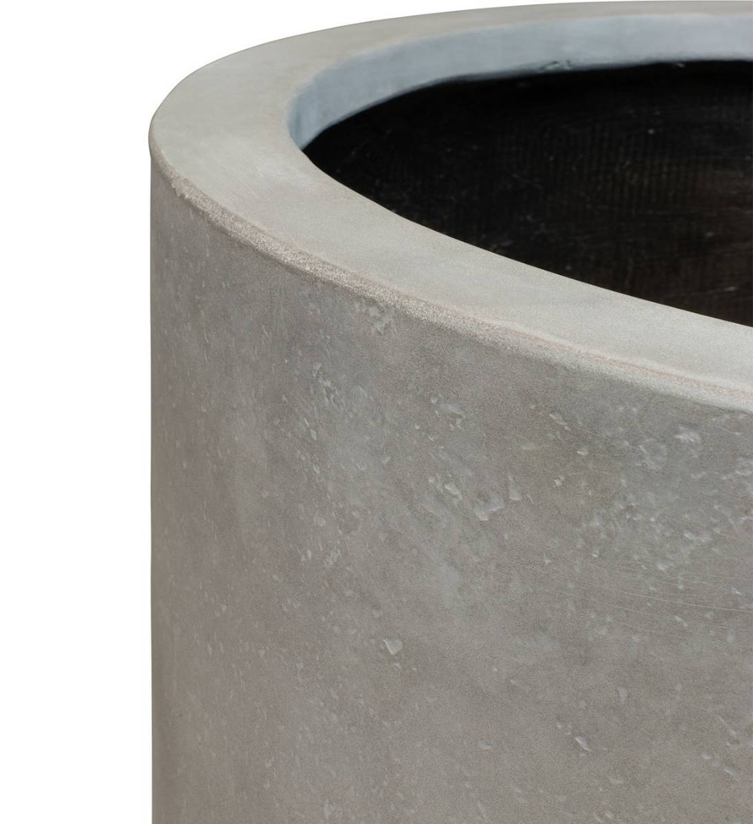 Pflanzgefäß Beton rund ZYLINDER Detailansicht