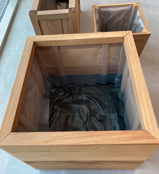 Blumenkuebel Holz Design Mit Folie Innen