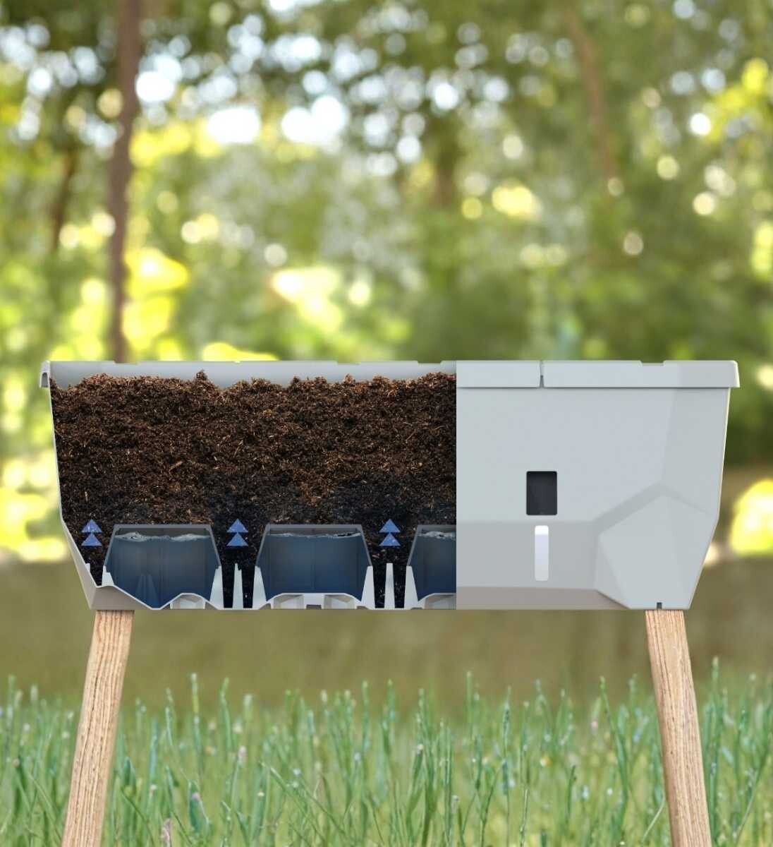 Terrassen Hochbeet Funktion Wassertank 15 Liter
