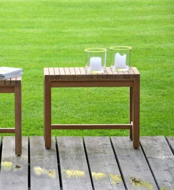 Beistelltisch Holz Samoa Flower 50cm Teak