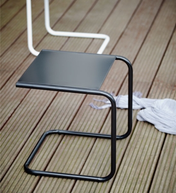 Beistelltisch Outdoor Schwarz 40x40 cm