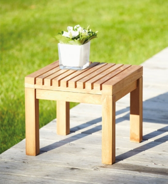 Beistelltisch Teak Klein 35x35