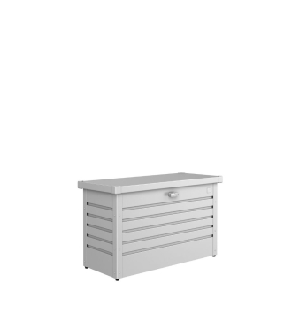 Biohort FreizeitBox Gartentruhe Silber-Metallic 101 x 46 x 61 cm
