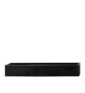 Blumenkasten lang von amei in Schwarz 100 x 17 x 15 cm